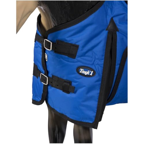 Tough1 600D Miniature Stable Blanket with Belly Wrap - color: Royal Blue, size: 48"