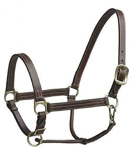 Camelot Leather Stable Halter, Color: Brown, Size: Pony (464282BRN-PONY)