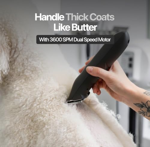 Falcon 2 Speed Cordless Dog Clippers - Professional Grooming, Black - color: Falcon Black