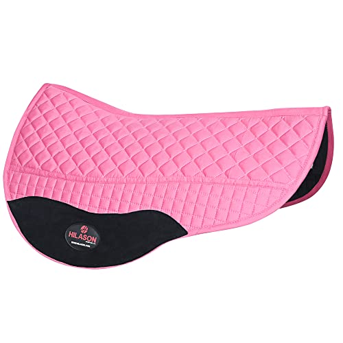 HILASON Western All Purpose Horse English Saddle Pad | All-Purpose - color: Pink