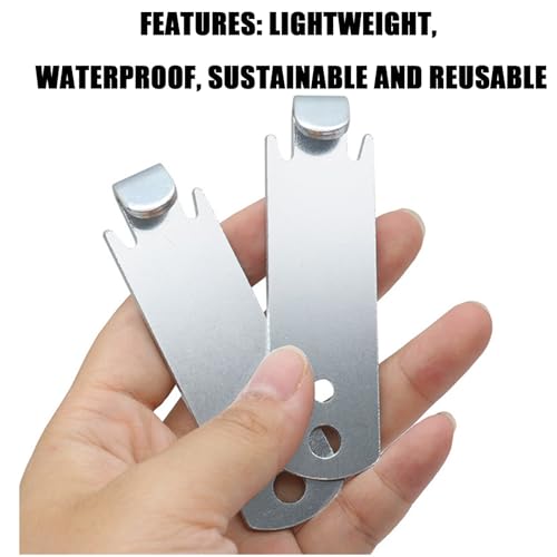 2Pcs Fence Wire Twister for T-Post Clamps, Stainless Steel Fence Wire Tensioning Tool, Barbed Wire Twisting Tool for Fence Wire