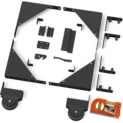 Sliding Gate Hardware Kit, Anti-Sag Wooden Gate Corner Bracket & Roll Wheel