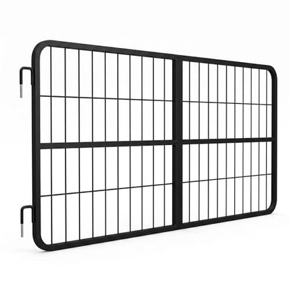 Horse Stall Gates, Horse Stall Door Guards, Stall Gates for Horses, Durable Heavy Duty Steel Mounted Gate, Matte Black Powder Coated, 48 By 24 Inch, Open View Two-Way Access - size: 24"H x 0.8" x 48"L