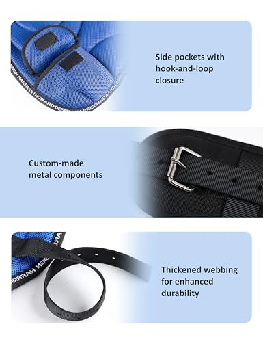 Harrison Howard Bareback Horse Riding Pad Breathable Mesh Cushioned No-Saddle Pad with Girth for Trail Training - color: Champion Blue