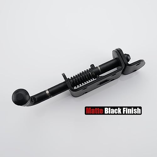 JQK Spring Loaded Barrel Bolt Latch, Heavy Duty 304 Stainless Steel Thickened 3mm Door Lock, 6.3 Inch Black, HSB410-BK-P2 - color: Black, size: 6.3Inch - 2Pack