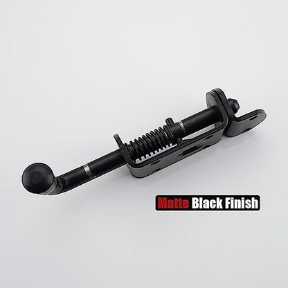 JQK Spring Loaded Barrel Bolt Latch, Heavy Duty 304 Stainless Steel Thickened 3mm Door Lock, 6.3 Inch Black, HSB410-BK-P2 - color: Black, size: 6.3Inch - 2Pack