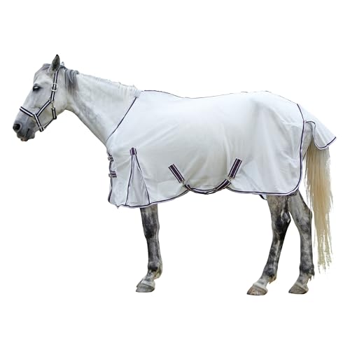LEAFOREST Breathable Mesh High Airflow Fly Sheets for Horses UV Protection - size: 72IN