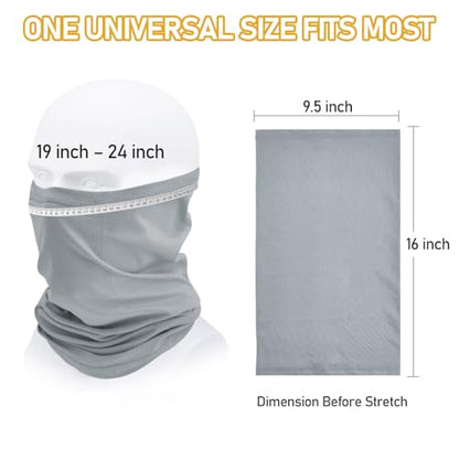 TICONN Neck Gaiter for Men Women, Cooling Bandana Face Mask Cover Gator - color: 4 Chiseled Stone, style: Quick Dry