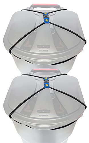 (2 Pack) Doggy Dare Trash Can Lock - Extra Large - Fits 80-95 Gallon Trash Cans - Perfect for Dogs, Raccoons, Opossums - Bungee Cord Design Makes Install Simple (Trash Can NOT Included) - size: 2-Pack Extra Large 65-95 Gallon