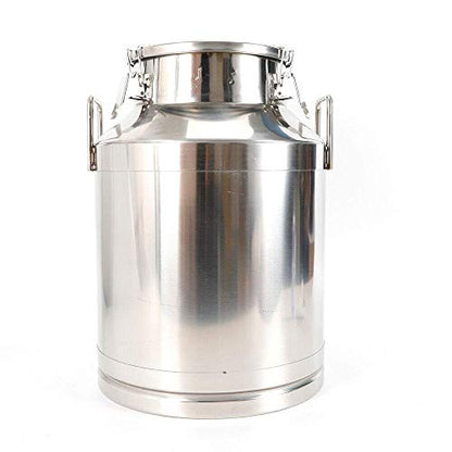 Stainless Steel Milk Can Wine Pail Bucket Jug Keg Oil Barrel Tea 10-60L Option (50L) - size: 50L