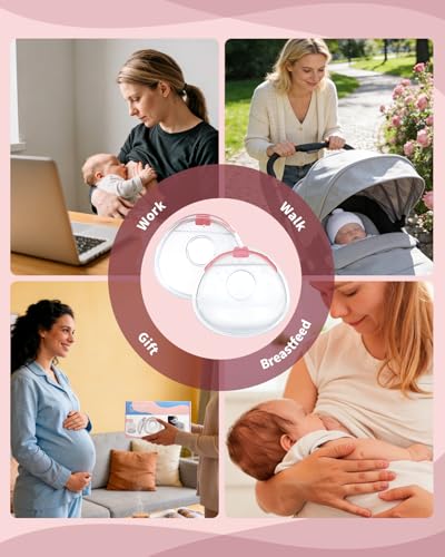 Oiomniv Breast Milk Collector, 2PCS Milk Collectors for Breastfeeding | Reusable Breast Shells, Silicone Breastmilk Collection Nursing Cup BPA Free Milk Saver, with 20 PCS Breastmilk Storage Bags
