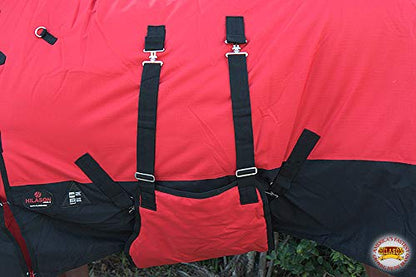 HILASON Winter Horse Blanket 600D Waterproof Turnout Sheet - size: 81 In