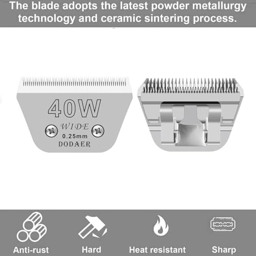 for Andis Wide Blades for 40W Dog Grooming Blades - size: 40W-001