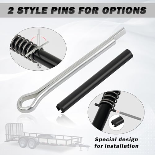 2Pack 819T Trailer Gate Spring Latch Kit with Spring & 2 Style Pins - color: 2 PCS-