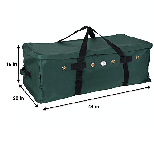 Majestic Ally 1200 D Nylon Fabric Large 44” x 20” x 16” and Extra Large 52" x 27" x21" Heavy-Duty Hay Bale Storage Bag (Hunter Green, Large) - color: Hunter Green, size: Large