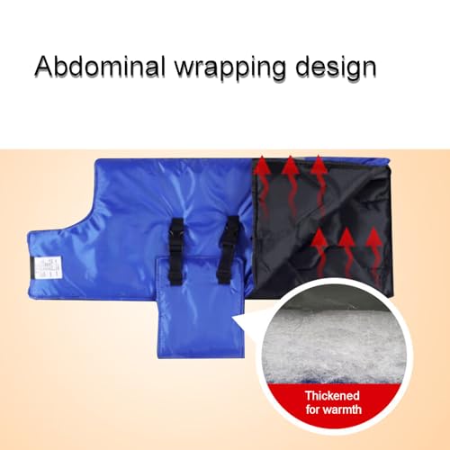 1 Piece -Winter Cow Blanket, Thickened Waterproof Cow Calf Warm Jacket Jacket Padded Windproof Clothes for Cows and Goats Warm Thickened Windproof Belly Protectors Body Length 37in