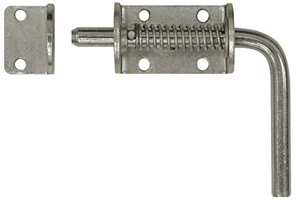 Buyers Products B2595LKB Spring Latch Assembly with Keeper, 1/2" Spring Loaded Latch Pin, Zinc-Plated, Ideal for Gate Latch, Utility Latch, Trailer Latch, Cage Latch