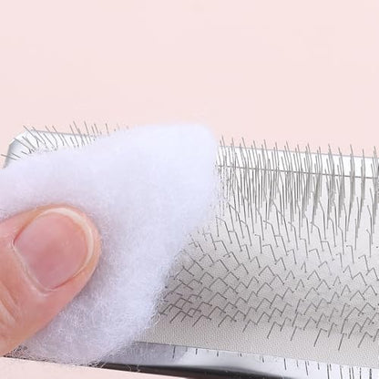Wool Carders Needle Felting Brush, Hand Carders for Wool, Craft Wool Needle Felting Tools with Solid Wood Handle, Slicker Brush for Dogs, Spinning and Weaving, for Craft Felt Project (Silver) - color: Silver