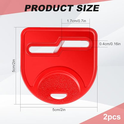 2 Pack Scissor Sharpener Tool, Handheld Mini Sharpener for Fabric & Hair Scissors, Quick Repair for Dull Blades, Portable Design for Home & Travel(Red)