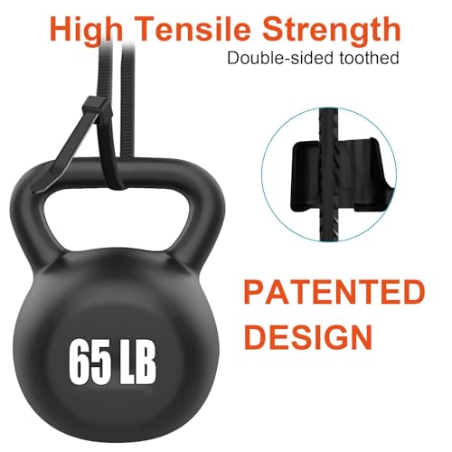 8 Inch Zip Ties Double Sided Toothed,65LBS Tensile Strength Heavy Duty Cable Wire Ties With Self-Locking Adjustable More Durable Nylon Tie Wraps for Indoor Outdoor（100 Pack） - size: 8 inch 100 Pack （65 Lbs ）