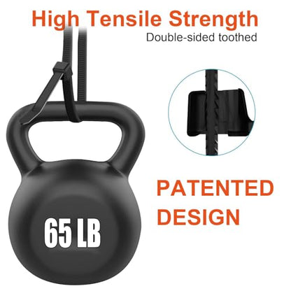 8 Inch Zip Ties Double Sided Toothed,65LBS Tensile Strength Heavy Duty Cable Wire Ties With Self-Locking Adjustable More Durable Nylon Tie Wraps for Indoor Outdoor（100 Pack） - size: 8 inch 100 Pack （65 Lbs ）