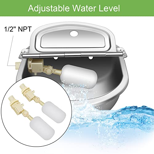 Automatic Livestock Waterer Bowl, 304 Stainless Steel Water Dispenser