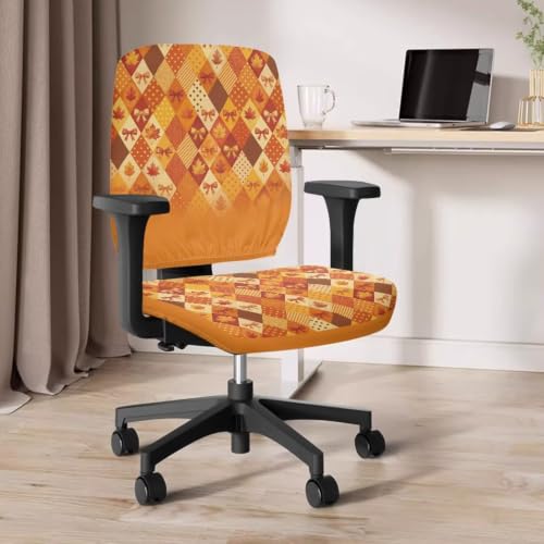 Fall Plaid Gaming Chair Cover Popular Office Chair Covers - color: Fall Plaid