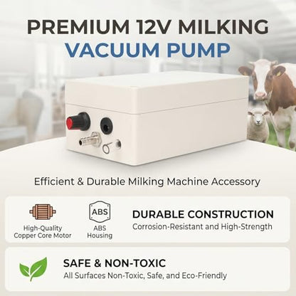 HEEPDD 12V Portable Electric Vacuum Pump for Milking Machine
