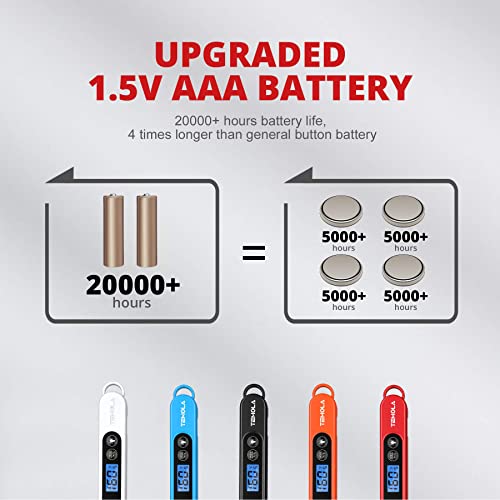 Meat Thermometer for Cooking, Instant Read Food Thermometer with Backlight Waterproof, Kitchen Digital Candy Thermometer for Grill BBQ Baking Water Milk Smoker Oil Deep Fry Liquids Turkey - color: Bright Red