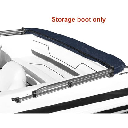 SavvyCraft Bimini Top Cover Boot, Navy, Pontoon Square Frame 96"-103" W - color: Navy, size: Pontoon Square Frame 96"-103" W