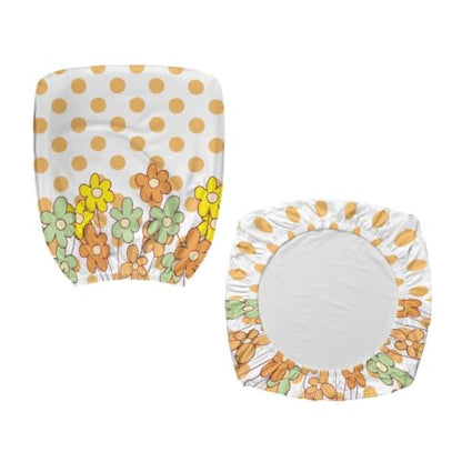 Happie Flowers Chair Covers Thick Seat Covers for Chairs - color: Happie Flowers