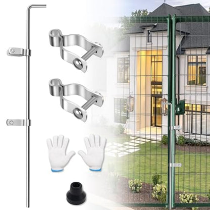 Cane Bolt Gate Drop Rod for Chain Link Fence 1-3/8" x 32" - size: 1-3/8" × 32" (1 PACK)
