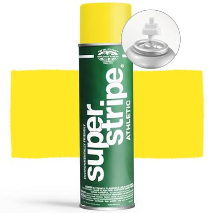 Fox Valley Athletic Field Striping Paint 18 oz Pack of 12, Yellow - color: Athletic Yellow