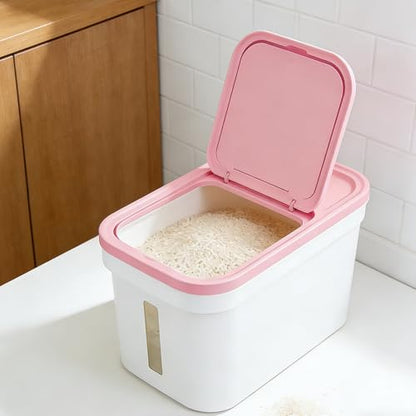 Rice Storage Container 22 lbs Storage Box with Lid Food Storage Flour Bin for Kitchen Pantry Organization, Pet Dog Cat Food Storage Container