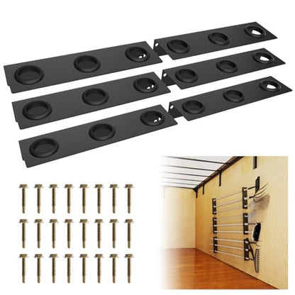 Utility Trailer Tool Rack, 6Pcs 3 Hole Shovel Holder - size: 6Pcs 3 Hole Tool Rack