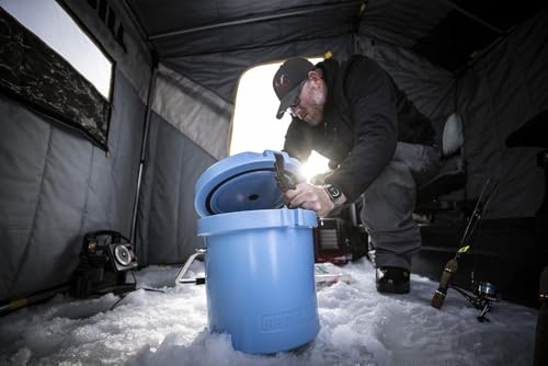 Mammoth Live Bait Bucket, Insulated Bait Bucket with 10 Quart Capacity, Great for Daily Trips and Fishing Tournaments - style: White