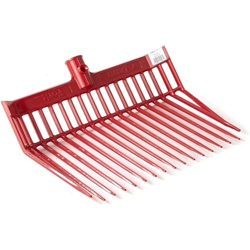 Little Giant® PDF103RED 13 Inch DuraFork Polycarbonate Attachable Pitchfork Tool Replacement Head with Angled Tines, Red (4 Pack)