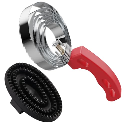 Curry Comb Kit, 6 Ring Curry Comb & Rubber Brush - color: 6 Ring Curry Comb & Rubber Curry Comb