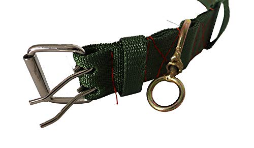 Adjustable Four-Layer Nylon Thickened Cow Collar with 2-Rows Metal Buckle and Traction Chain for Horse, Sheep, Cattle, Dog, Camel (28.7inch) - color: 28.7inch