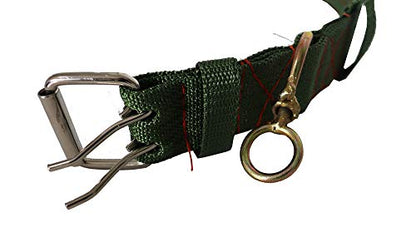 Adjustable Four-Layer Nylon Thickened Cow Collar with 2-Rows Metal Buckle and Traction Chain for Horse, Sheep, Cattle, Dog, Camel (28.7inch) - color: 28.7inch
