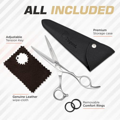 Fagaci Professional Hair Scissors 5.5" Sharp Blades, Hair Cutting Shears