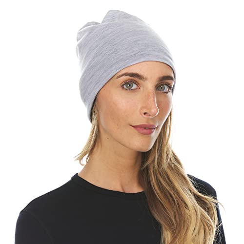 Minus33 Merino Wool Micro Weight Reversible Beanie - color: Ash Gray / Black