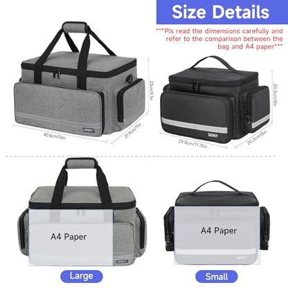 LEFOR·Z Medical Bag Home Health Nurse Bag Empty First Aid Storage Bag with Detachable Divider Medical Supplies Bag for Nursing Student,Therapist,Doctors(Grey) - style: Gray-large
