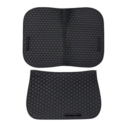 Horse Saddle Pad Non-Slip Cushion for English & Western Riding, Comfort & Protection for Horse Back, Prevents Sores & Chafing, Black
