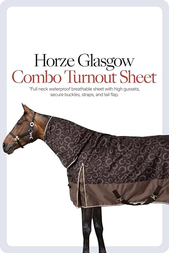 Horze Glasgow Waterproof Turnout Blanket - Lightweight Combo, Neck Cover - color: Chocolate Plum, size: 84 in