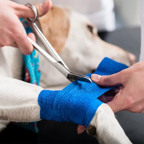 9Pcs Self-Adhesive Cohesive Bandage Wrap Breathable Elastic Tape for Pets, Athletics, Sports, Wrist, Knee, Ankle (Mixed Colors)