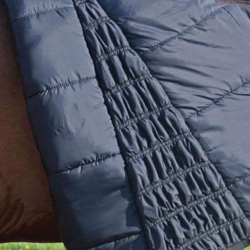 Country Pride Extreme Vortex High Neck Heavyweight Turnout Blanket, 1680D Ripstop Nylon with Dupont Teflon, 300g Insulation, Waterproof Breathable, Extended Shoulder Gusset, Adjustable Straps (76) - size: 76