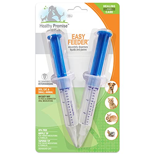 Four Paws Healthy Promise Easy Feeder Pet Feeding Syringe, 2 Count