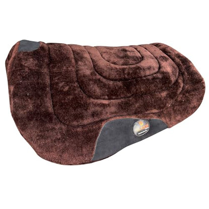 HILASON Western Endurance All Purpose Horse Fleece Saddle Pad - color: Brown