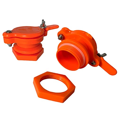 MayBee 2 Pack Honey Gate Valve for Extractor, Durable Nylon Honey Extractor Tap, Beekeeping Supplies - size: 2-Pack